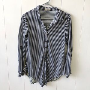 Striped Long Sleeve Blouse